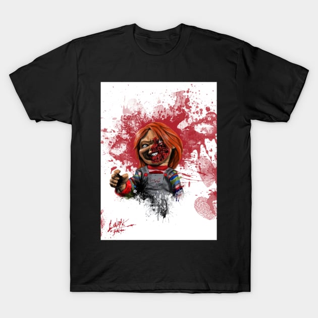 Evil Chucky T-Shirt by Art Of Lunatik